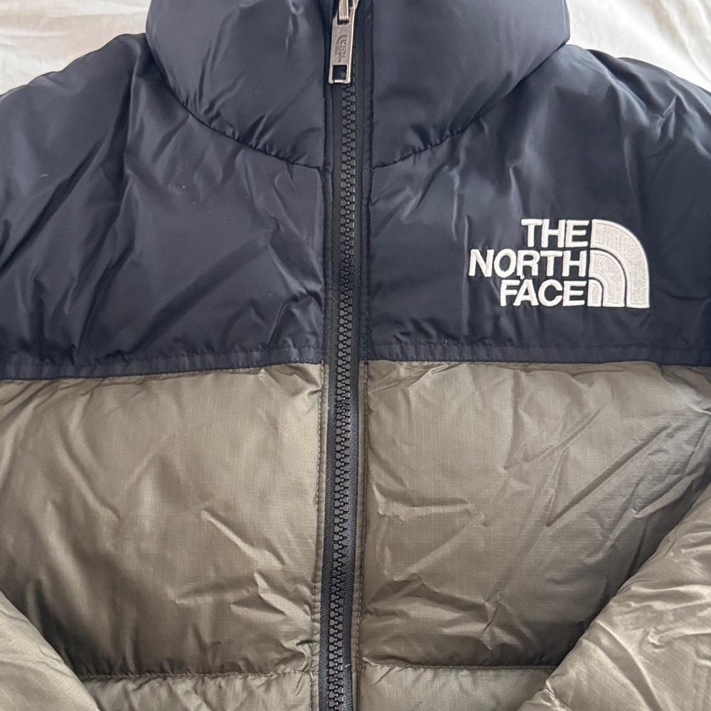The North Face Boys Two-Tone Black and Olive Jacket